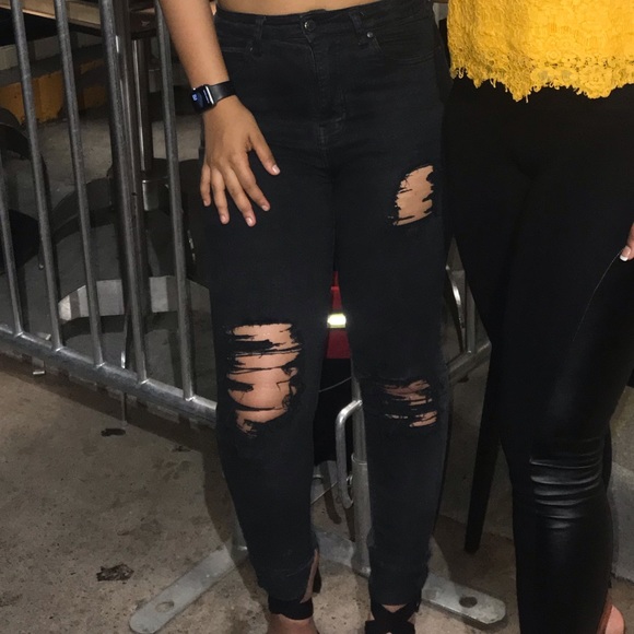 Dr. Denim black ripped jeans - Picture 3 of 3